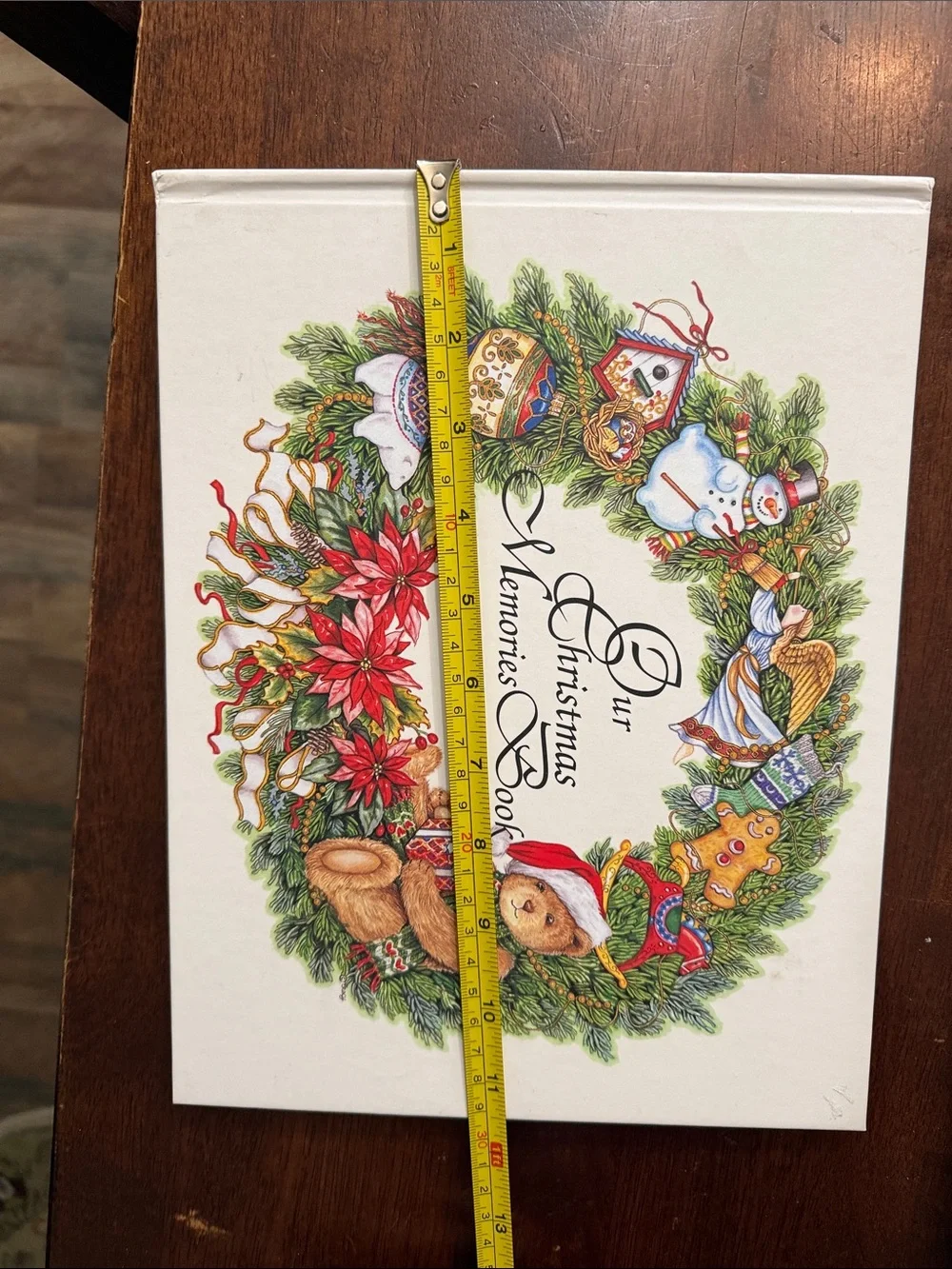 Holiday Memories Keepsake Book with Red & Green Wreath Cover